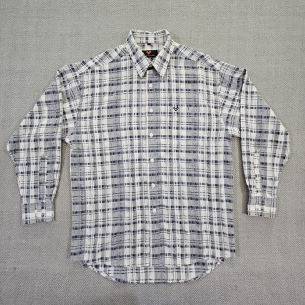 Mario Valentino‎ Long Sleeve Shirt 43" Chest Blue w/ Lace Style 65135-50 Luxury